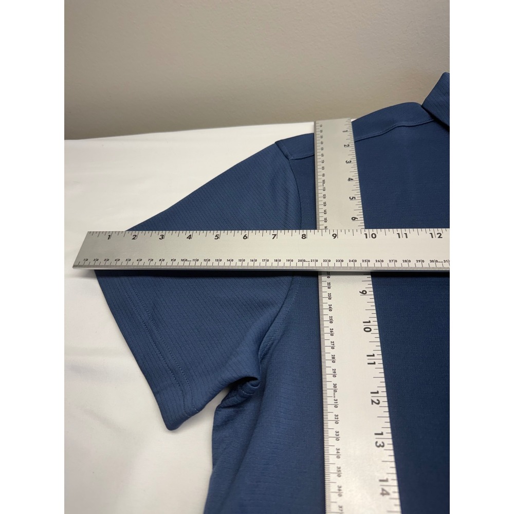 Reebok Mens Blue Short Sleeve Moisture Wicking Golf Polo Shirt REM241TS37 Large - Picture 9 of 10